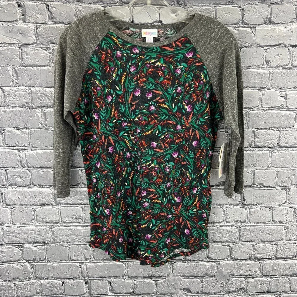 LuLaRoe Women's Size XS Randy Baseball Shirt NWT - Picture 2 of 6